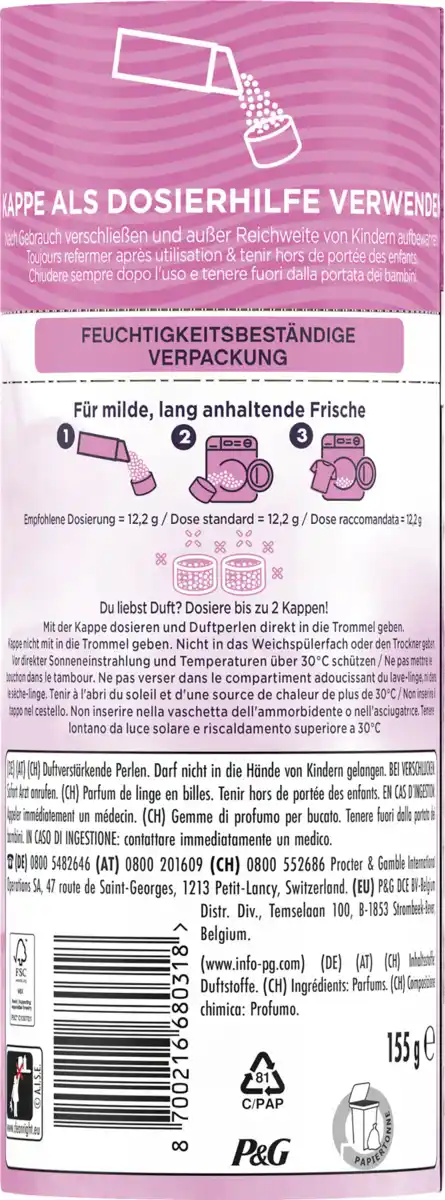 Bild 2 von Lenor Wäscheparfüm Light Jasminblüte, 155 g