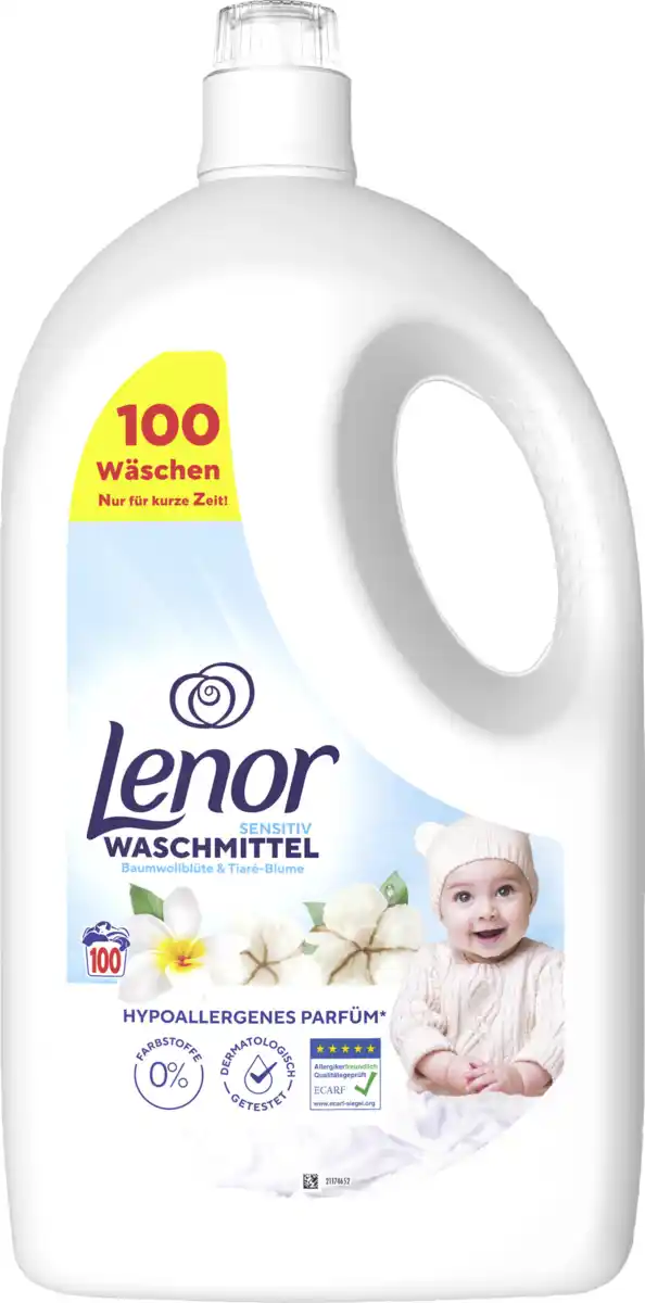 Bild 1 von Lenor Vollwaschmittel Flüssig Sensitiv 100 WL