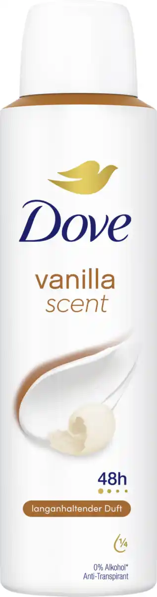 Bild 1 von Dove Anti-Transpirant Spray Vanilla, 150 ml