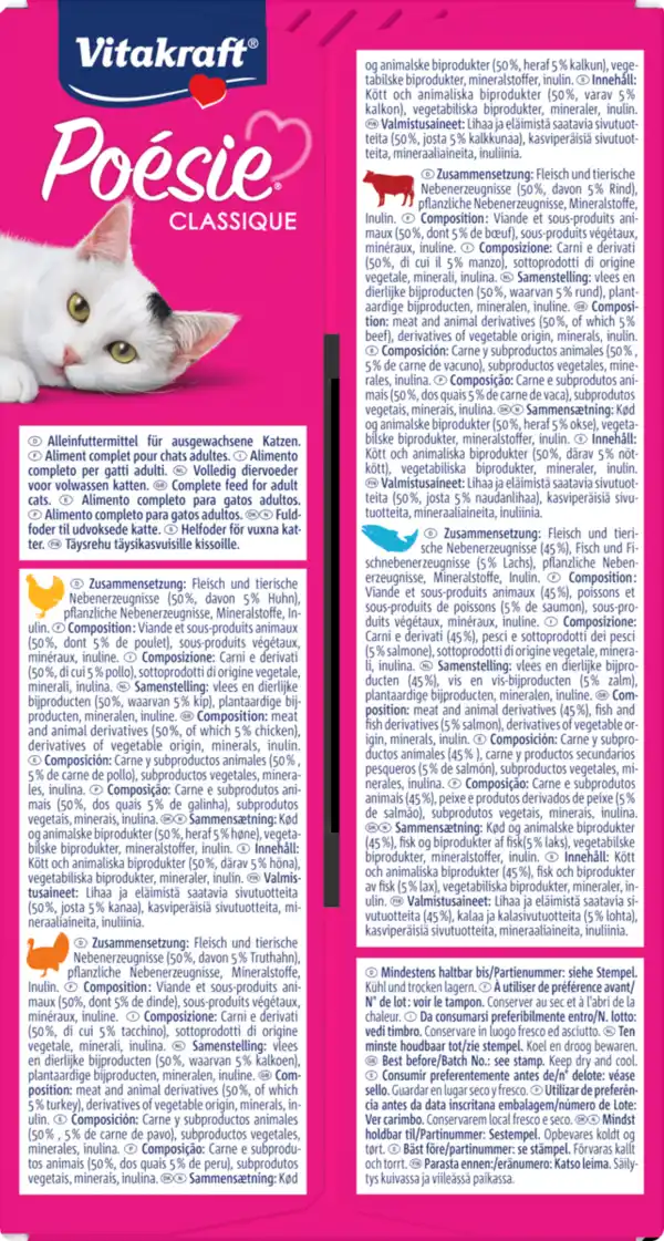 Bild 4 von Vitakraft Poésie Classique in Sauce Multipack, 1.020 g