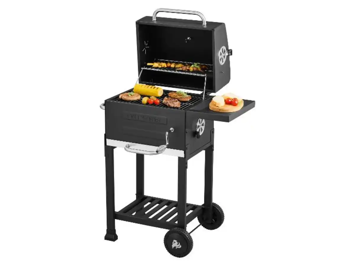 Bild 4 von GRILLMEISTER Holzkohle-Komfortgrill Mini »KANSAS«, mit Warmhalterost