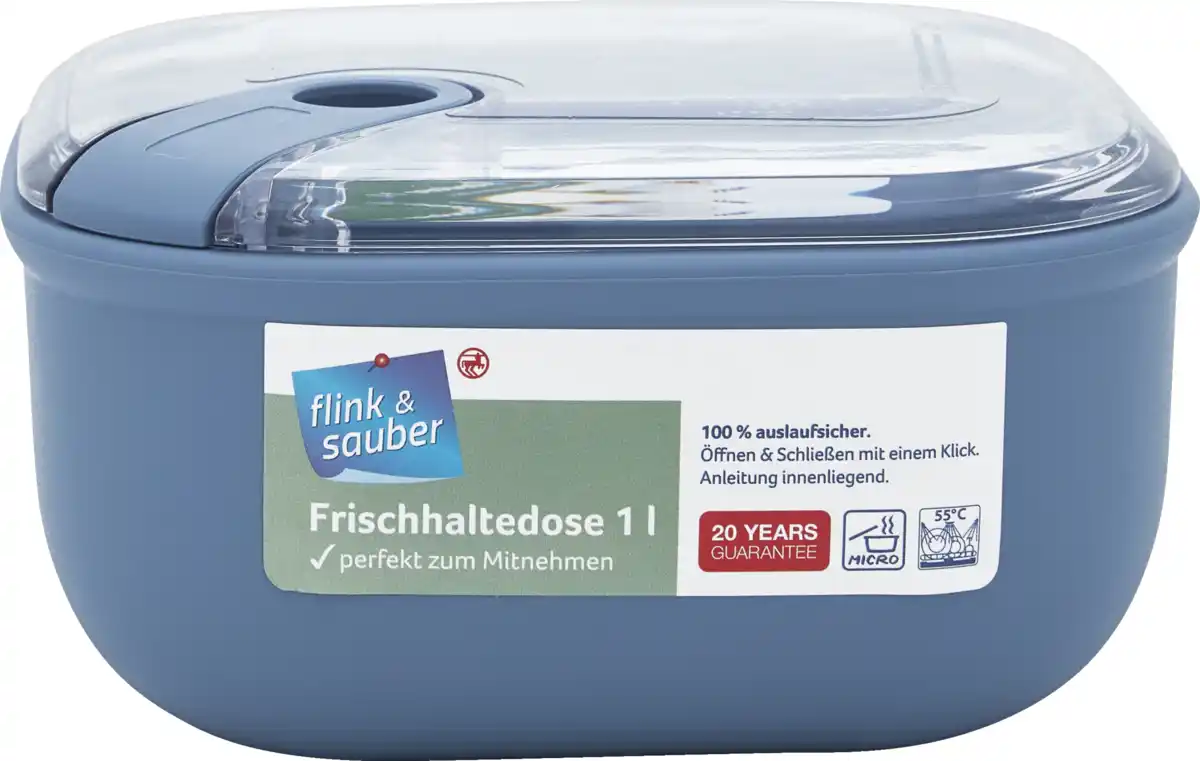 Bild 3 von flink & sauber Frischhaltedose 1l ELA farbig sortiert