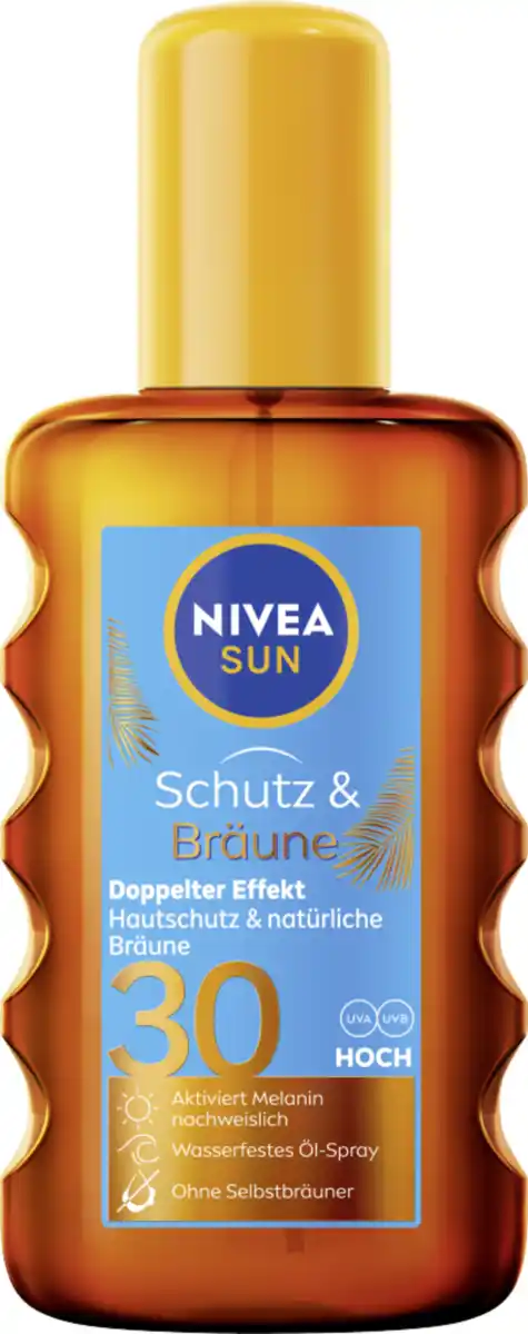 Bild 1 von NIVEA SUN Schutz & Bräune Sonnenöl LSF 30, 200 ml