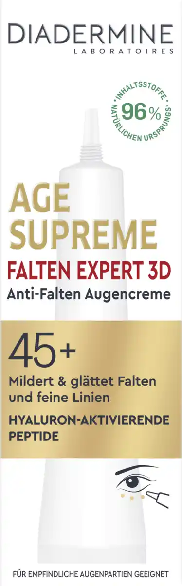 Bild 1 von Diadermine Age Supreme Falten Expert 3D Anti-Age Augencreme, 15 ml