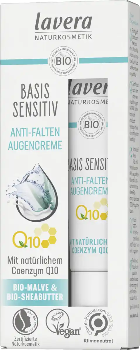 Bild 2 von lavera basis sensitiv Anti-Falten Augencreme, 15 ml