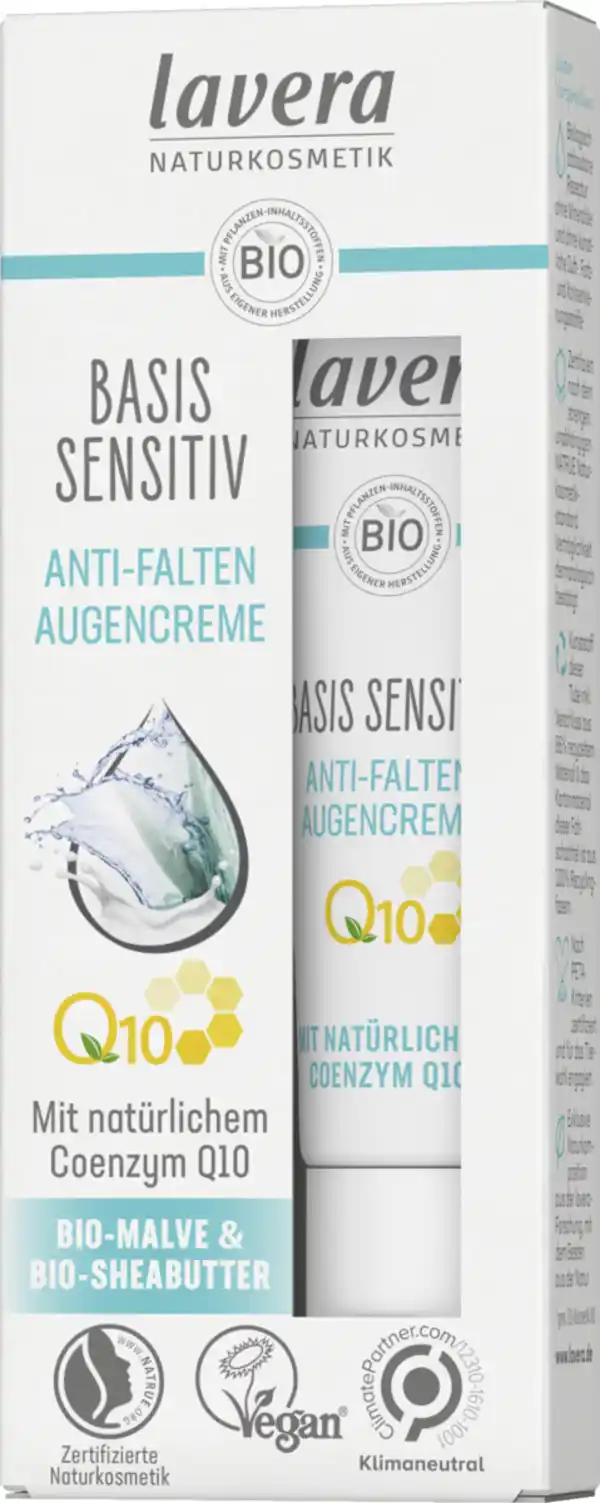 Bild 2 von lavera basis sensitiv Anti-Falten Augencreme, 15 ml