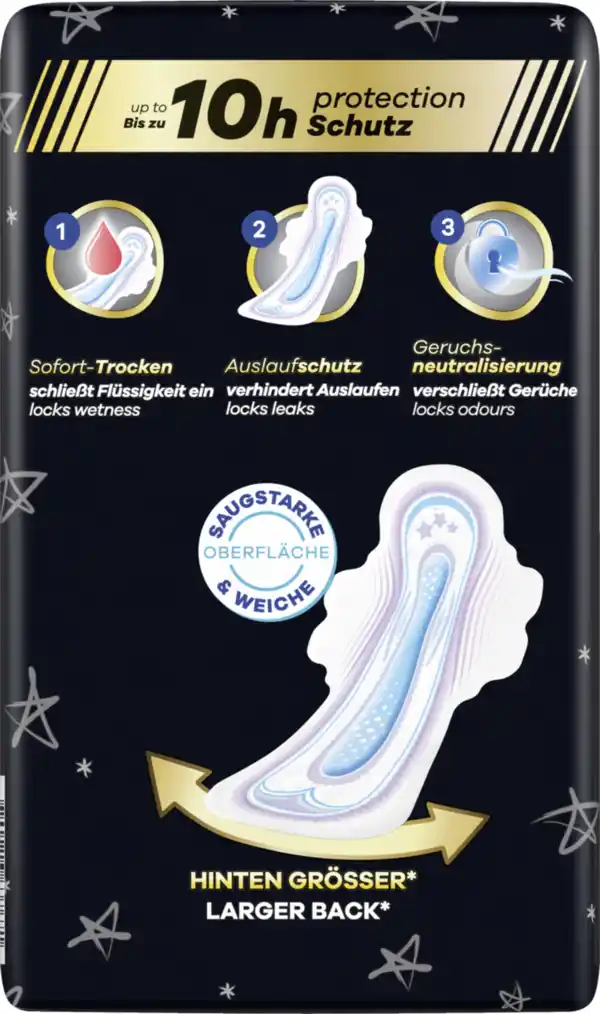 Bild 4 von Always Ultra Secure Night Binden mit Flügeln BigPack