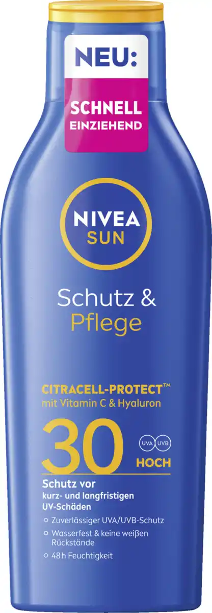 Bild 1 von NIVEA SUN Schutz & Pflege Citracell-Protect Sonnenlotion LSF30, 200 ml