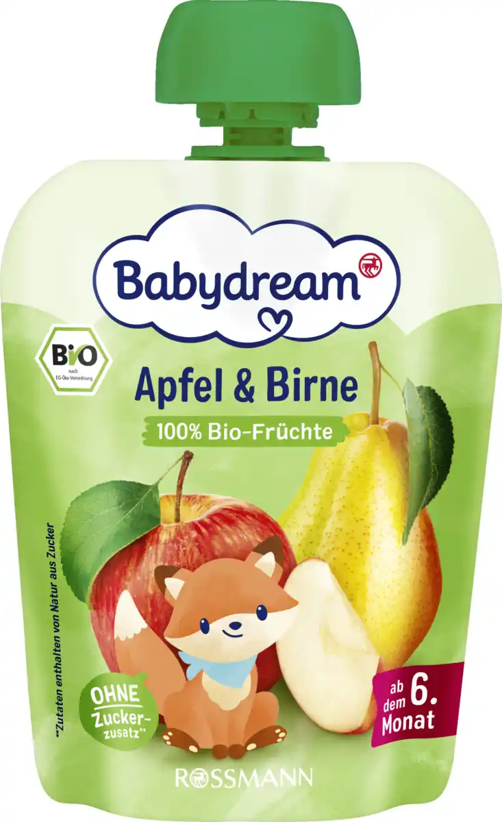 Bild 1 von Babydream Bio Apfel & Birne, 90 g
