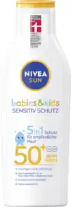 NIVEA SUN Babies & Kids sensitiv Schutz Sonnenmilch LSF 50+, 200 ml