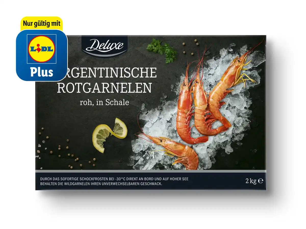Bild 1 von Deluxe Argentinische Rotgarnelen,  2 kg