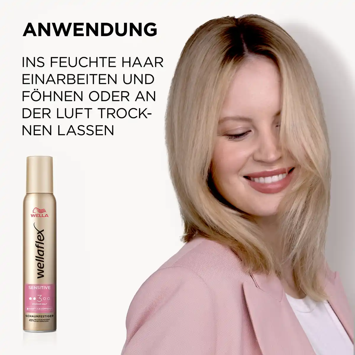 Bild 3 von Wella Wellaflex Sensitive Schaumfestiger, 200 ml