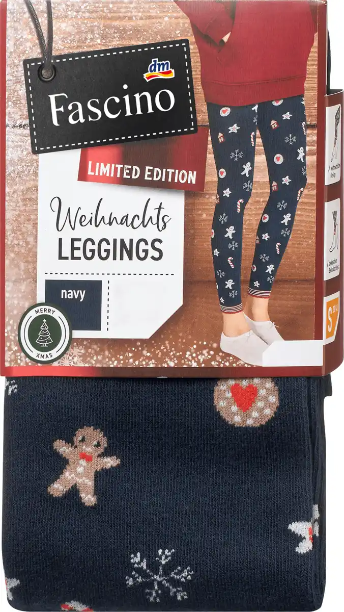 Bild 1 von Fascino Leggings XMAS mit Weihnachts-Muster blau Gr. 42/44