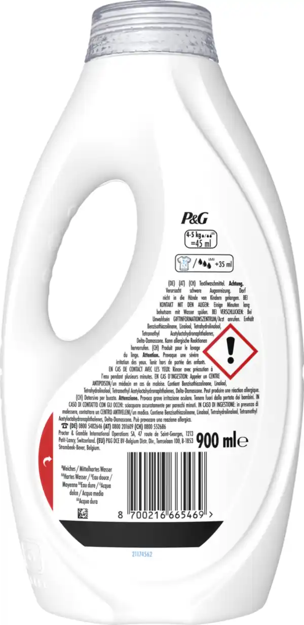 Bild 2 von Lenor Vollwaschmittel Flüssig Orangenblüte Pfirsich 20WL, 20 WL