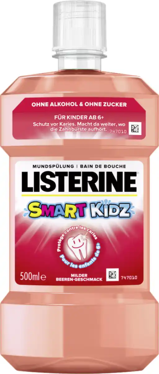 Bild 1 von Listerine Mundspülung Smart Kidz Mild Berry, 500 ml