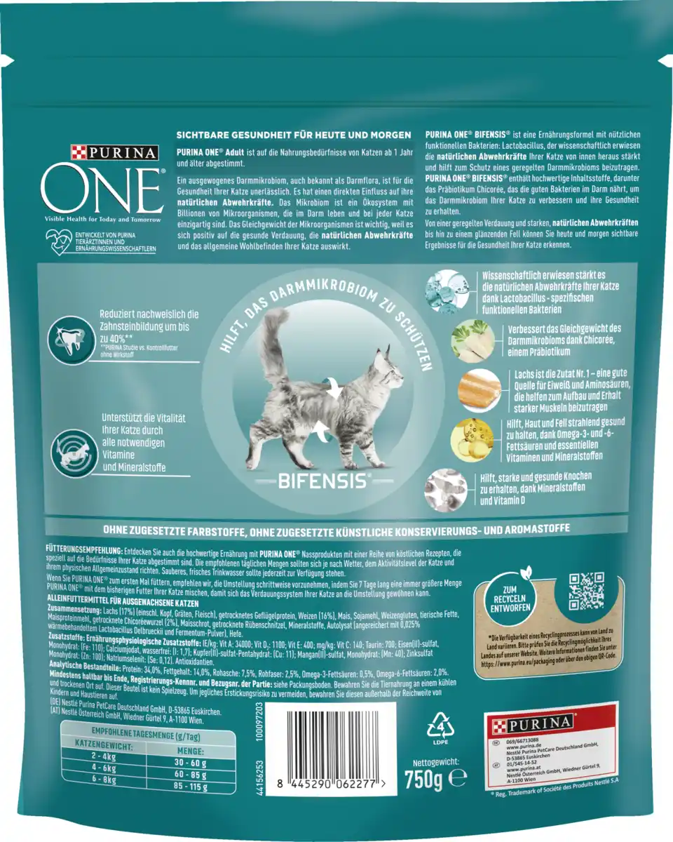 Bild 2 von Purina ONE ADULT Lachs, 750 g
