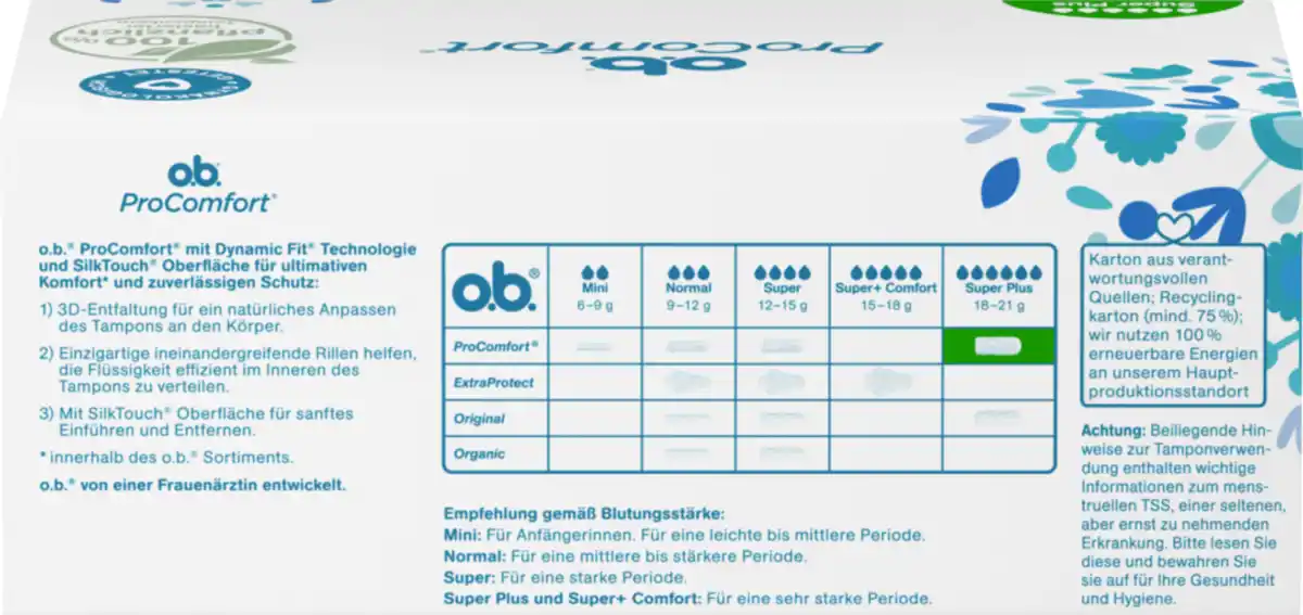 Bild 2 von o.b. ProComfort Tampons Super Plus