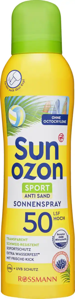 Bild 1 von sunozon Sport Sonnenspray LSF 50, 200 ml