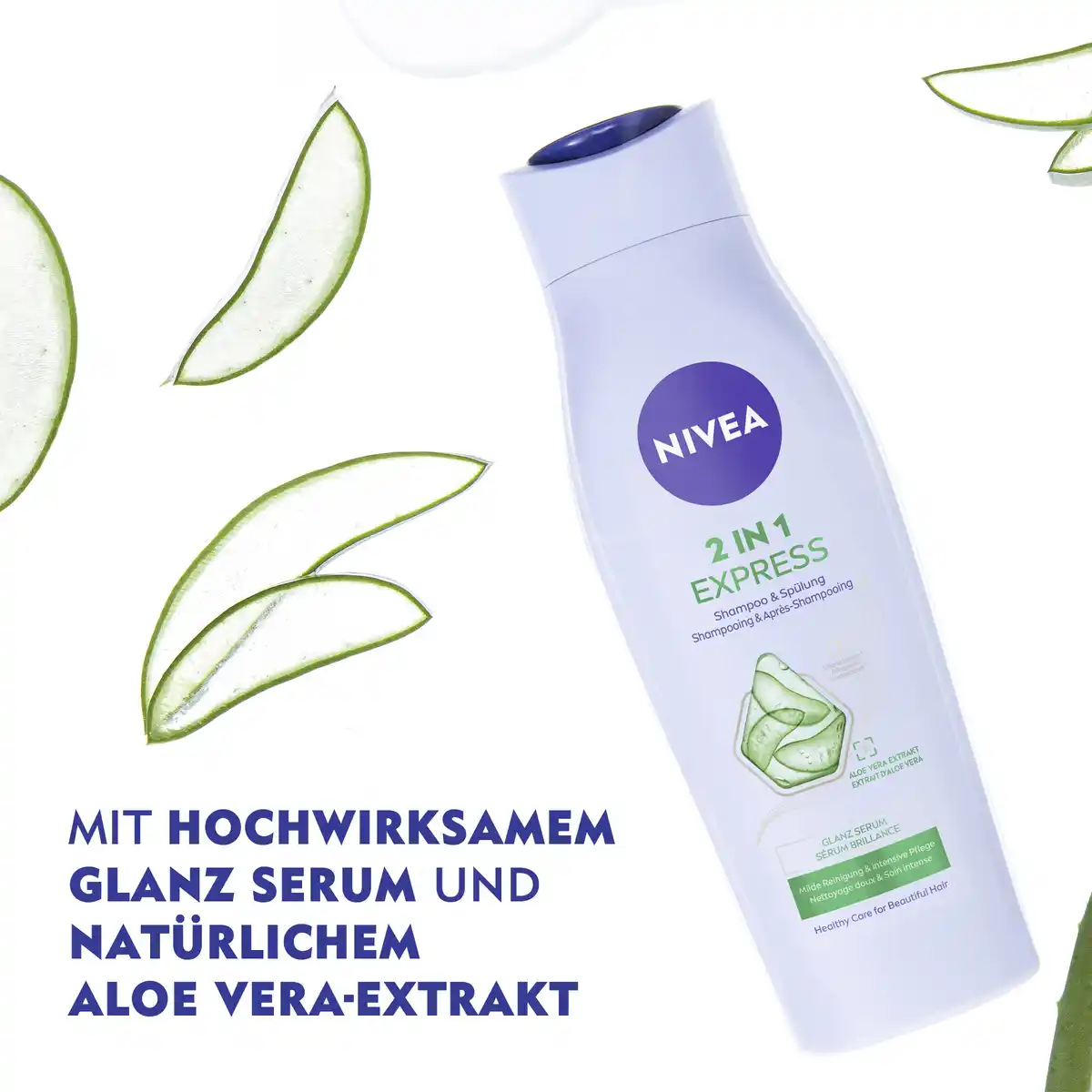 Bild 3 von NIVEA 2in1 Express Shampoo & Spülung, 250 ml
