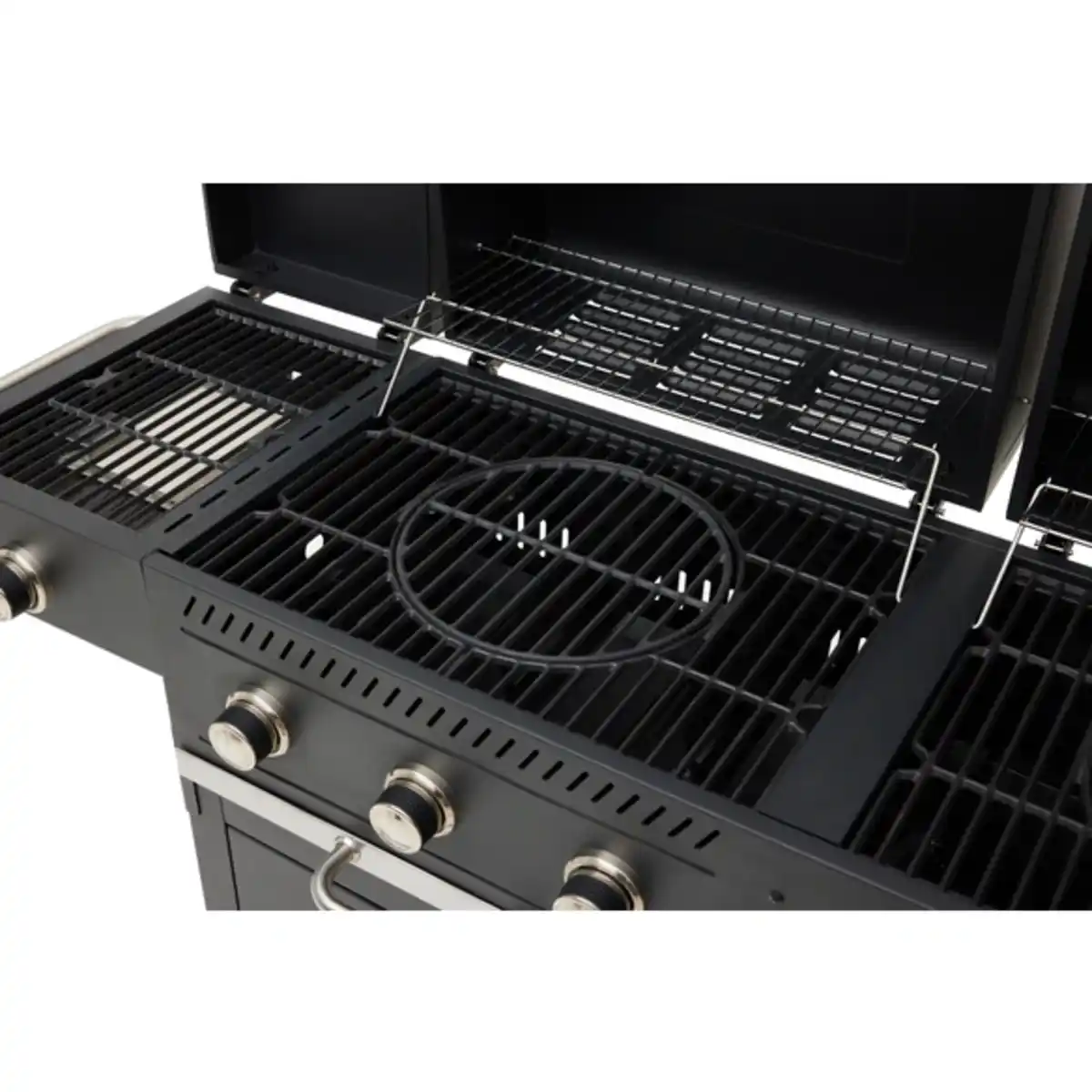 Bild 3 von Mr. GARDENER Holzkohle- und Gasgrill »Ottawa«, LxBxH: 64 x 206 x 134 cm, schwarz