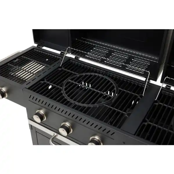 Bild 3 von Mr. GARDENER Holzkohle- und Gasgrill »Ottawa«, LxBxH: 64 x 206 x 134 cm, schwarz