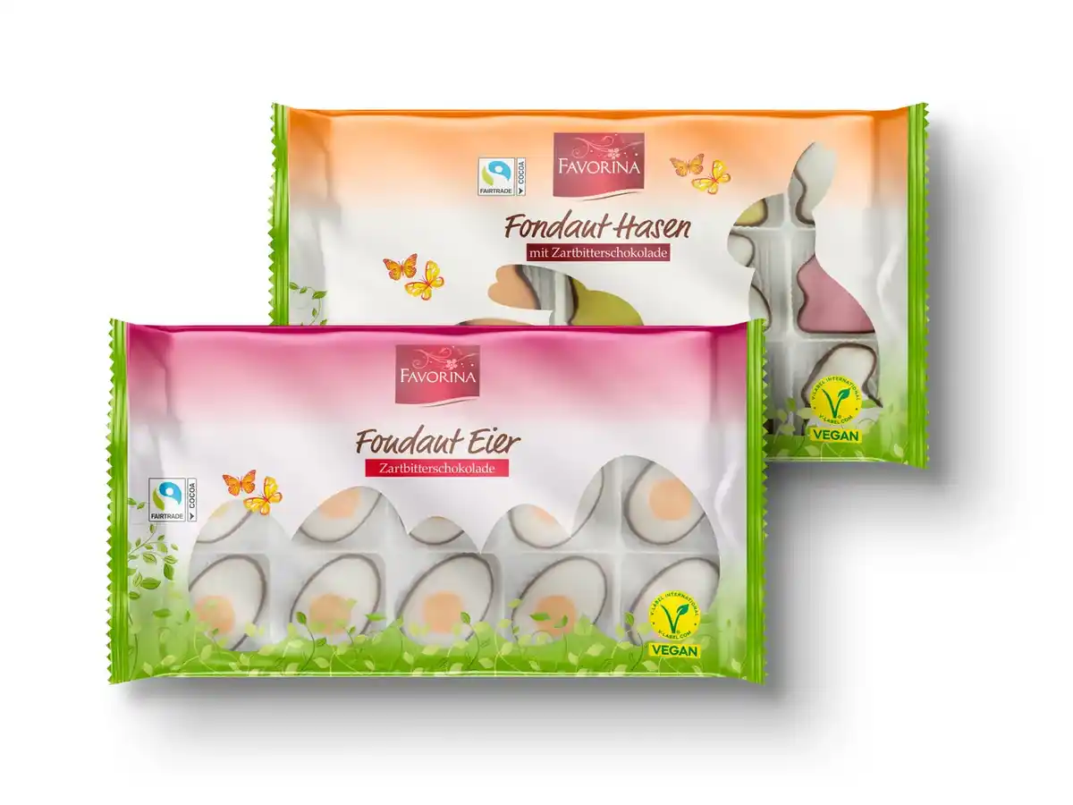 Bild 1 von Favorina Fondant Eier/Hasen,  225 g