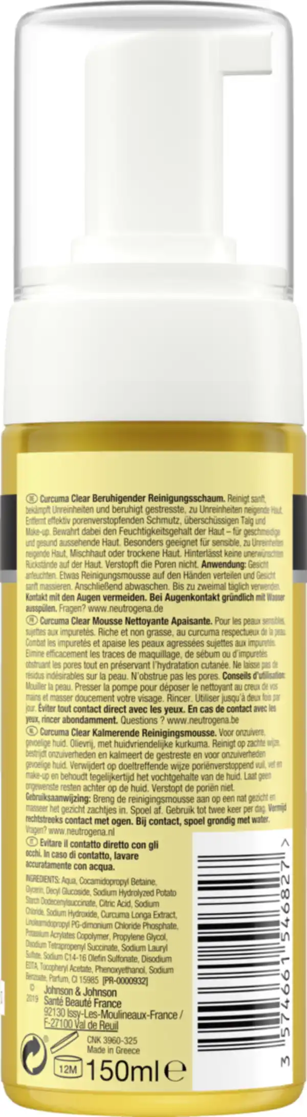 Bild 2 von Neutrogena Curcuma Clear Beruhigender Reinigungsschaum, 150 ml
