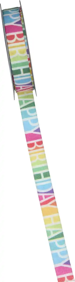 Bild 1 von DEKOWELT SP Geschenkb. Happy B Grossb 15MM//4M, 4 m