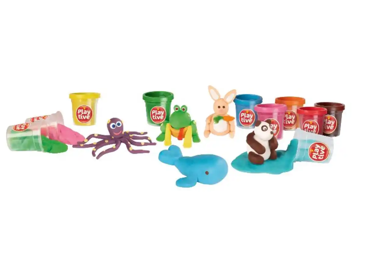 Bild 3 von Playtive Knetdosen, 24-teilig / Knet-Set, 12-teilig