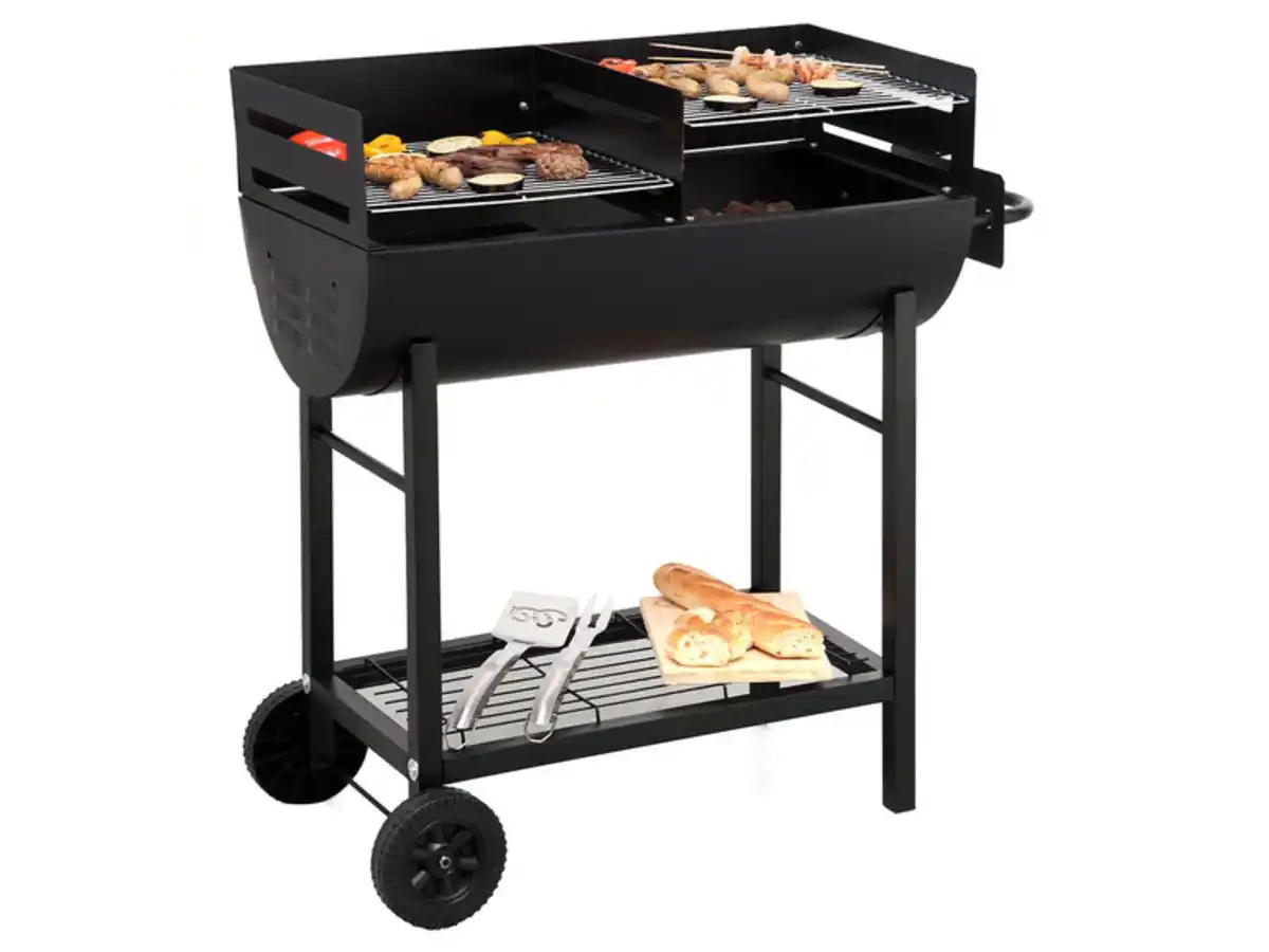 Bild 1 von tepro Grillfass »Detroit« mit 2 separaten Grillrosten