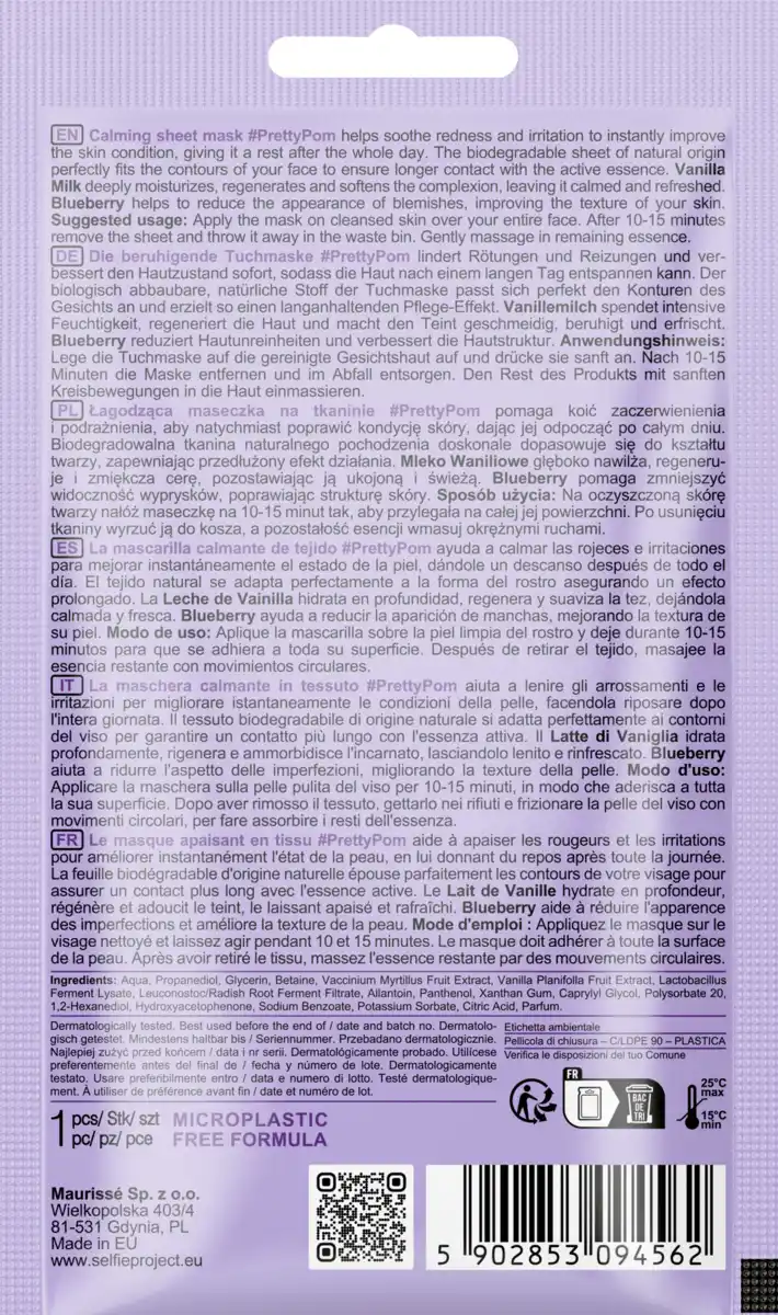 Bild 2 von Selfie Project Beruhigende Tuchmaske #PrettyPom