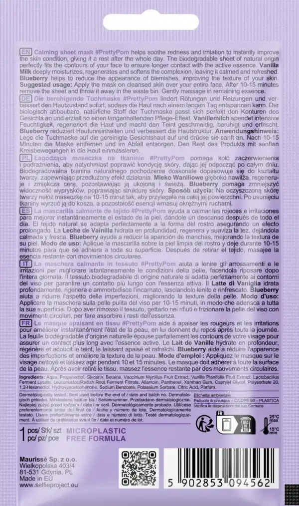 Bild 2 von Selfie Project Beruhigende Tuchmaske #PrettyPom