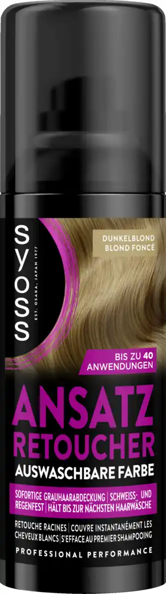 Bild 1 von Syoss Ansatz Retoucher Haarfarbe Dunkelblond, 120 ml