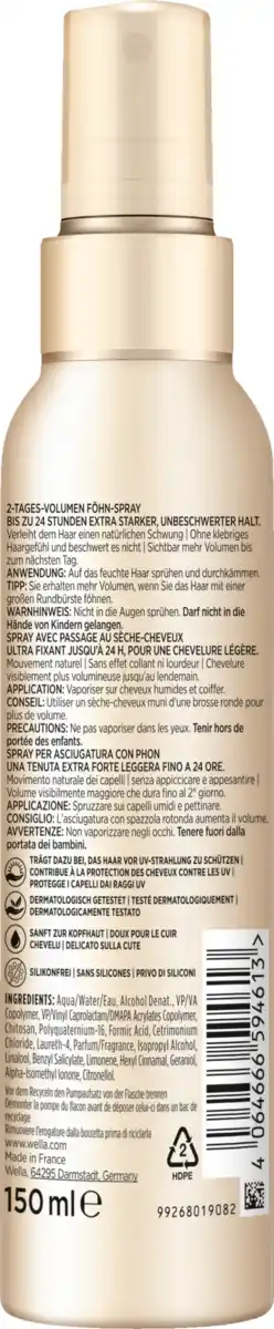 Bild 2 von Wella Wellaflex 2-Tages-Volumen Föhnspray, 150 ml