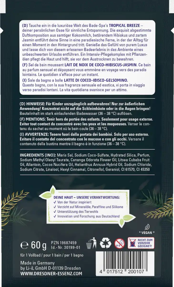 Bild 2 von Dresdner Essenz Bade-Spa Tropical Breeze, 60 g