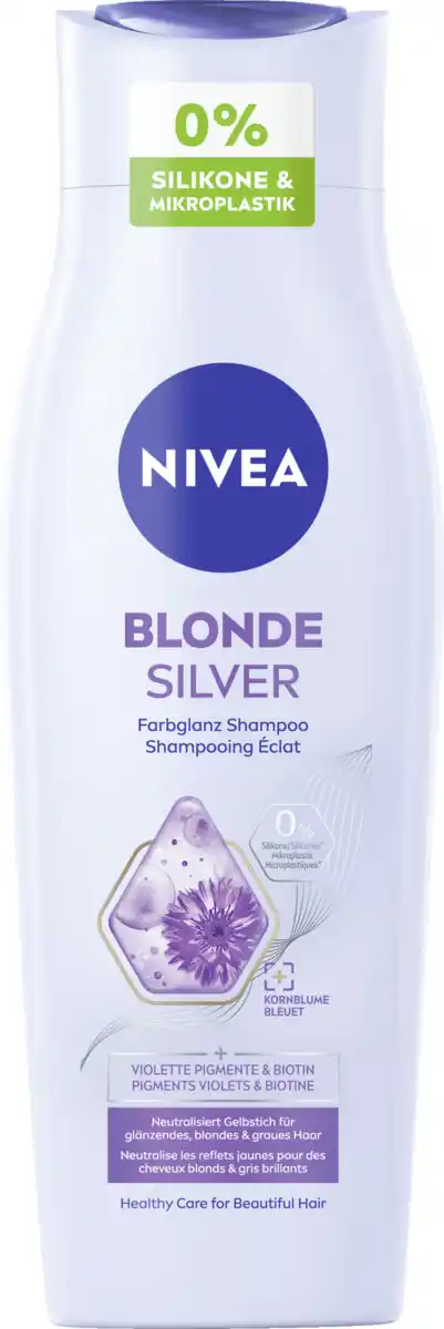 Bild 1 von NIVEA Blonde Silver Farbglanz Shampoo, 250 ml