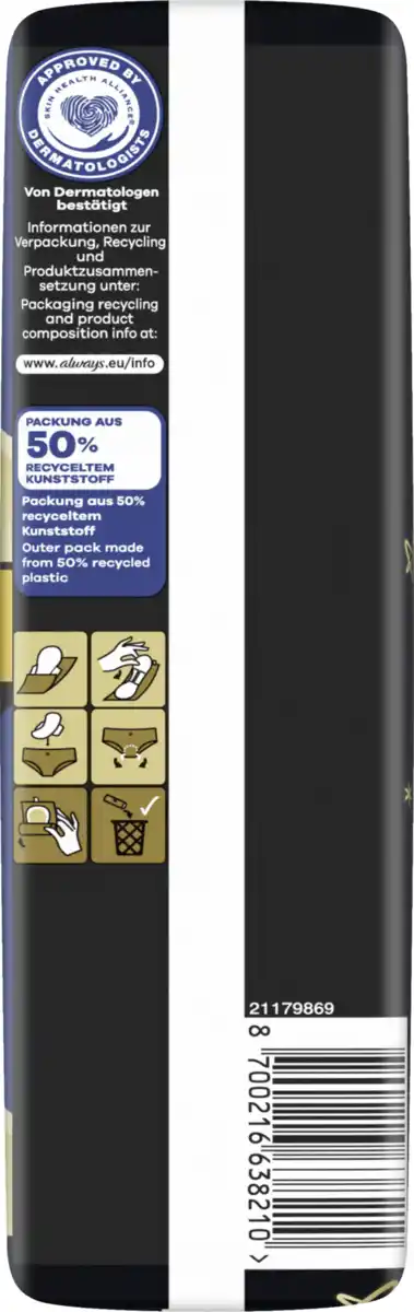 Bild 3 von Always Ultra Secure Night Extra Binden mit Flügeln BigPack