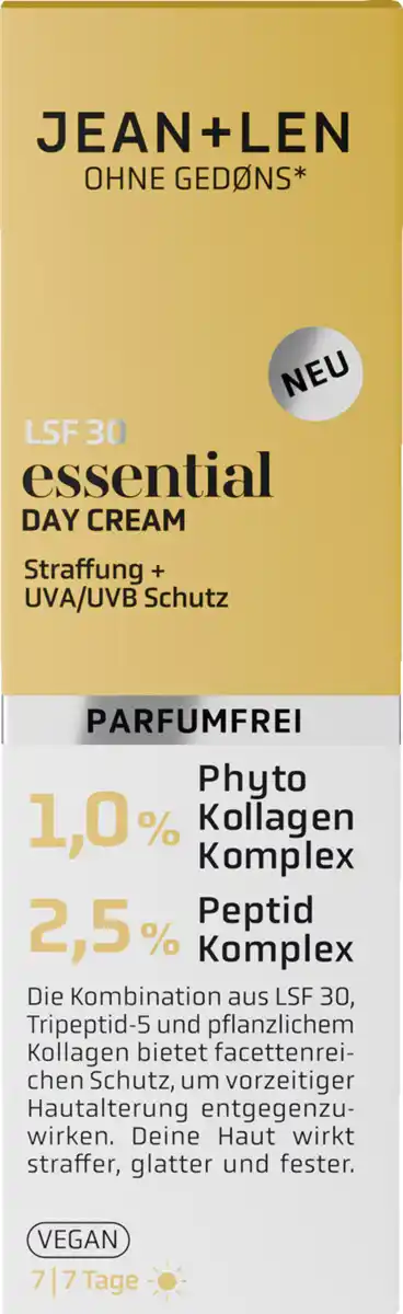 Bild 1 von Jean&Len Essential Day Cream LSF 30, 50 ml