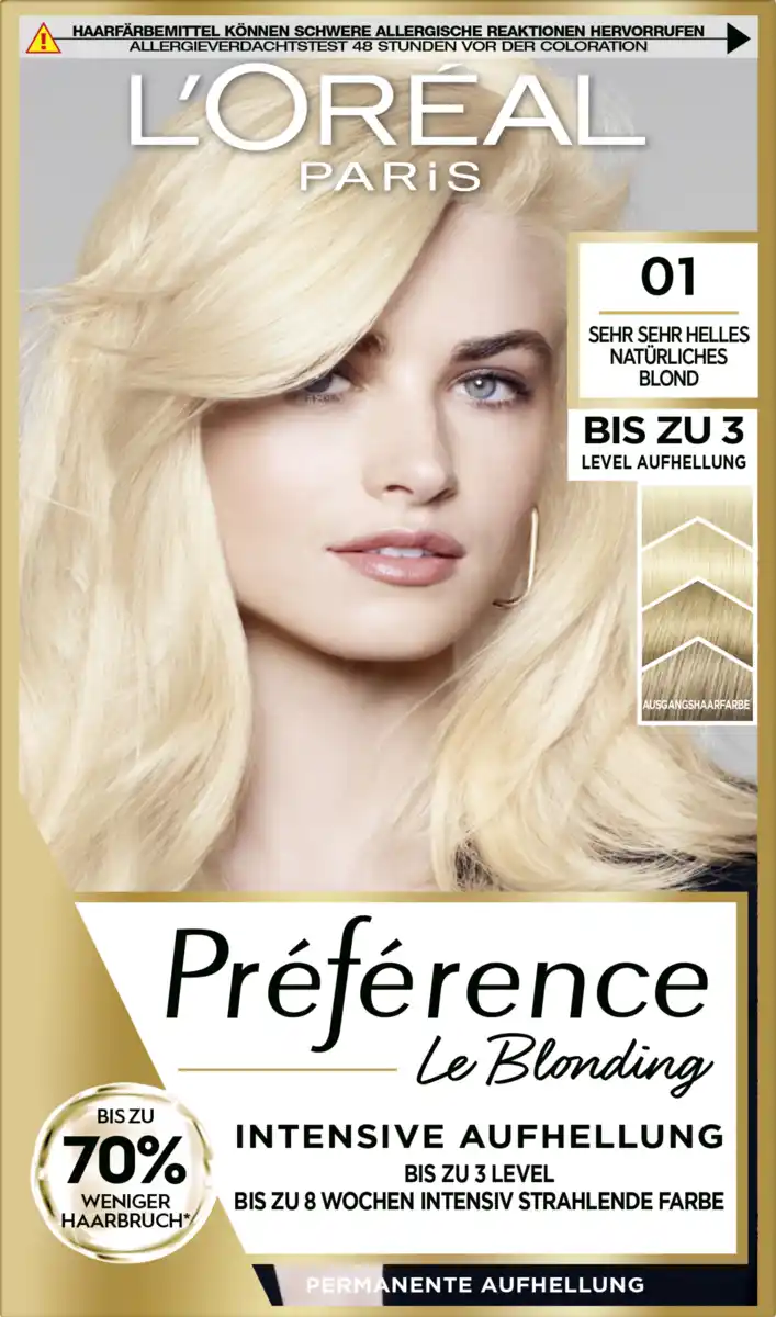 Bild 1 von L’Oréal Paris Le Blonding 01 sehr sehr helles natürliches Blond