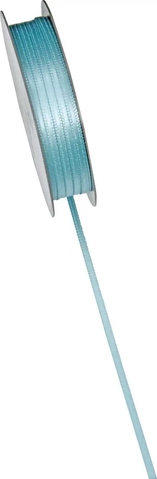 Bild 2 von DEKOWELT Geschenkband Doppelsatin graublau, 10 m