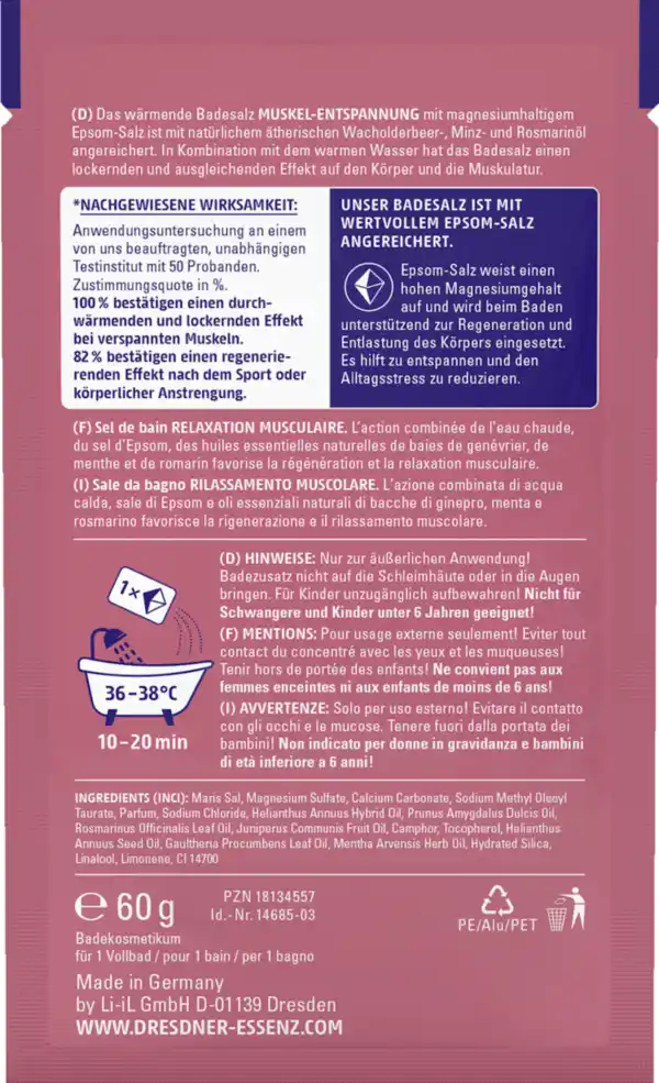 Bild 2 von Dresdner Essenz Badesalz Muskel-Entspannung, 60 g