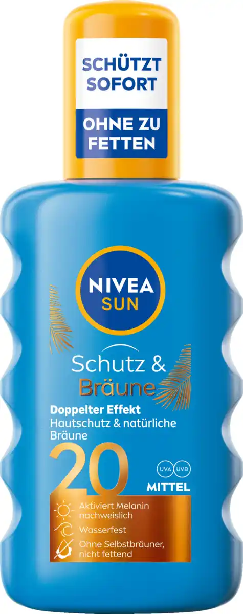Bild 1 von NIVEA SUN Schutz & Bräune Pumpspray LSF 20, 200 ml