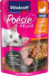 Vitakraft Poésie Délice mit Pute in Sauce, 85 g