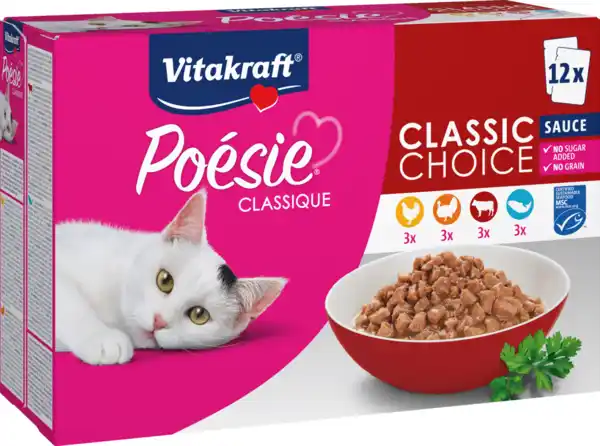Bild 2 von Vitakraft Poésie Classique in Sauce Multipack, 1.020 g