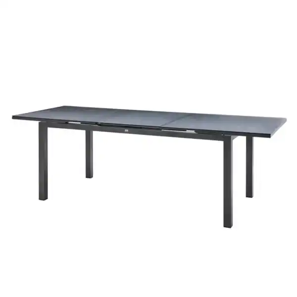 Bild 2 von CASAYA Ausziehtisch »Lacona«, BxT: 240/180 x 90, Aluminium/Glas, anthrazit