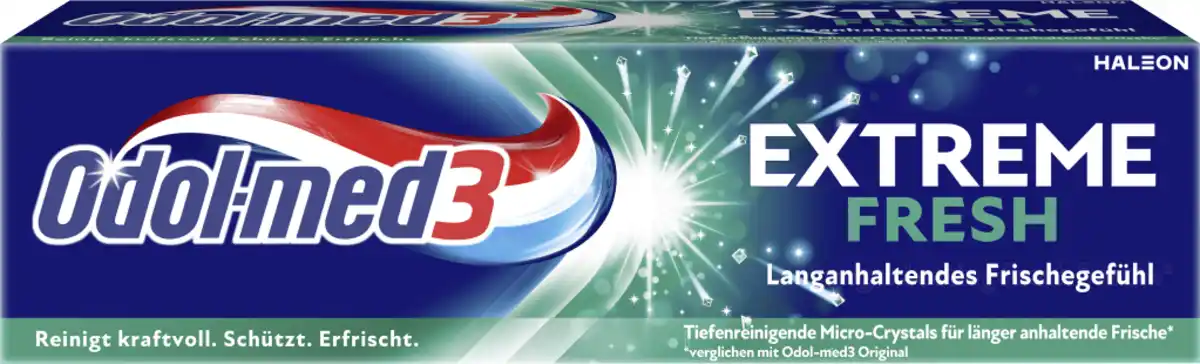 Bild 1 von Odol med3 Extreme Fresh Langanhaltende Frische Zahncreme, 75 ml