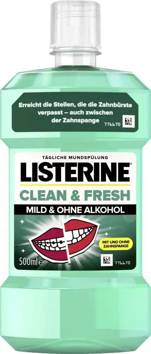 Bild 1 von Listerine Mundspülung Clean & Fresh, 500 ml