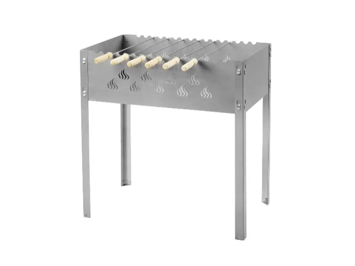 Bild 1 von GRILLMEISTER Schaschlik-Holzkohlegrill »KANSAS«, inkl. 6 Grillspieße