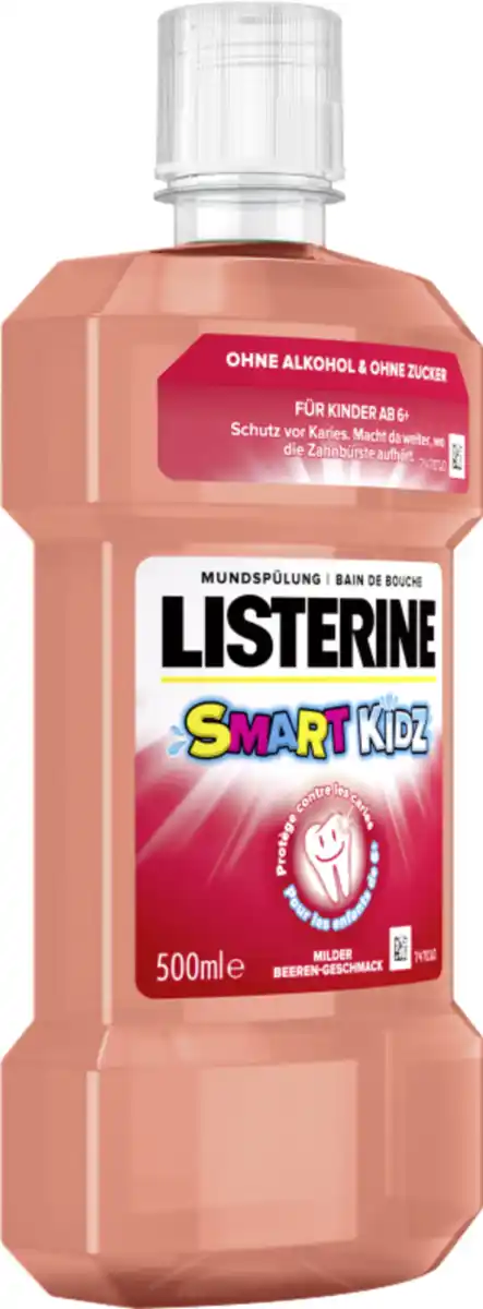 Bild 2 von Listerine Mundspülung Smart Kidz Mild Berry, 500 ml