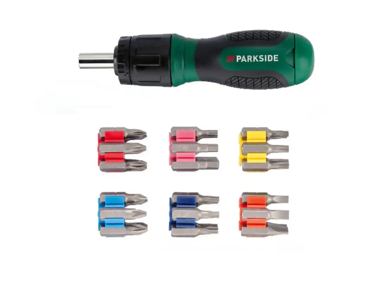 Bild 1 von PARKSIDE® Schraubendreher mit Ratschenfunktion »PSRB 31 A1« und Bits, 31-teilig